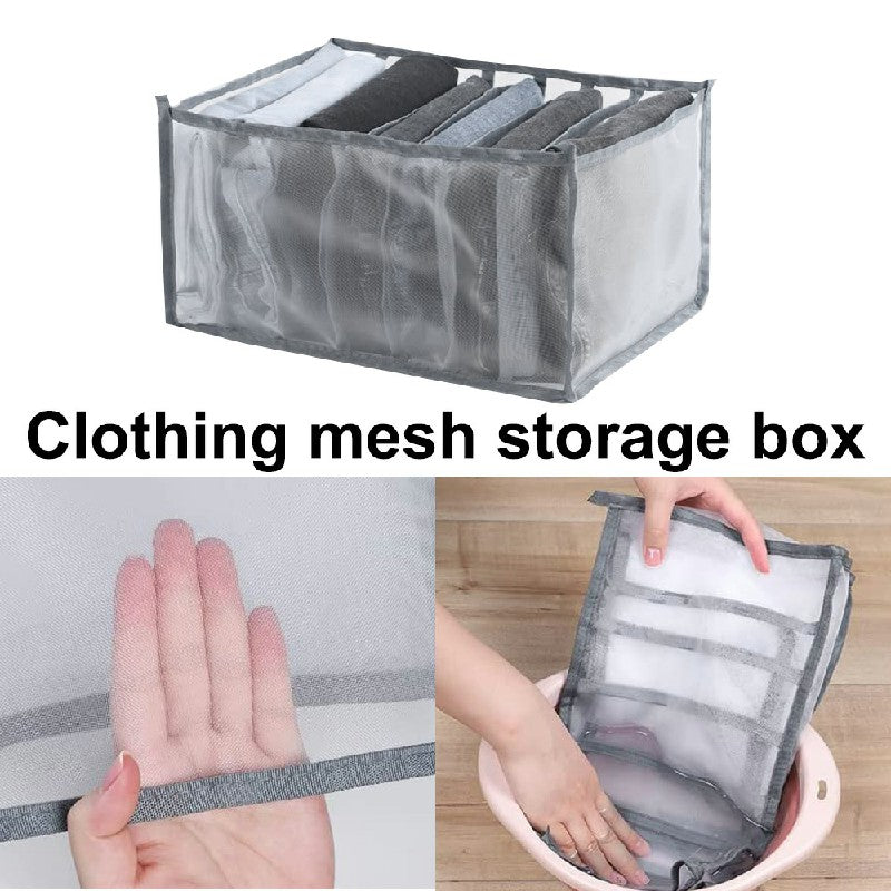 Clothes Storage Bags Foldable Organizer Wardrobe Cube Closet Boxes Compartment for Shirts 12 Grids