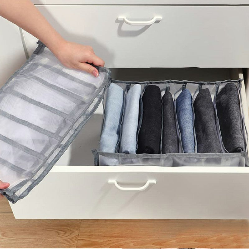 Clothes Storage Bags Foldable Organizer Wardrobe Cube Closet Boxes Compartment for Shirts 12 Grids