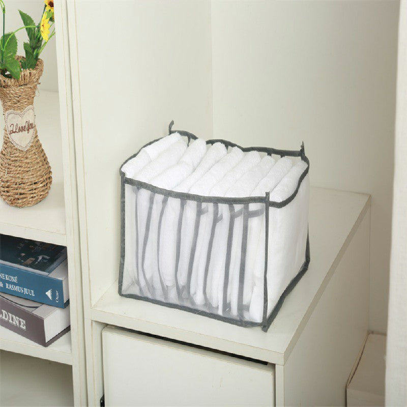 Clothes Storage Bags Foldable Organizer Wardrobe Cube Closet Boxes Compartment for Shirts 12 Grids