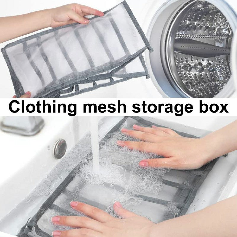 Clothes Storage Bags Foldable Organizer Wardrobe Cube Closet Boxes Compartment for Shirts 12 Grids