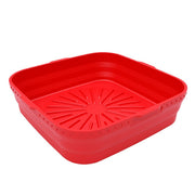 Square Microwavable Air Fryer Silicone Pot Baking Basket Oven Non Stick Reusable Liners - Lavish Kitchen Isle