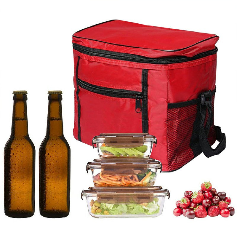 Hot Food Thermal Insulated Delivery Bags Aluminum Foil Cold Insulation Single-shoulder Thermal Bag