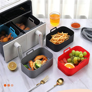2PCS Silicone Pots Kitchen BBQ Plate Heating Baking Pan Fit For Air Fryer - Lavish Kitchen Isle