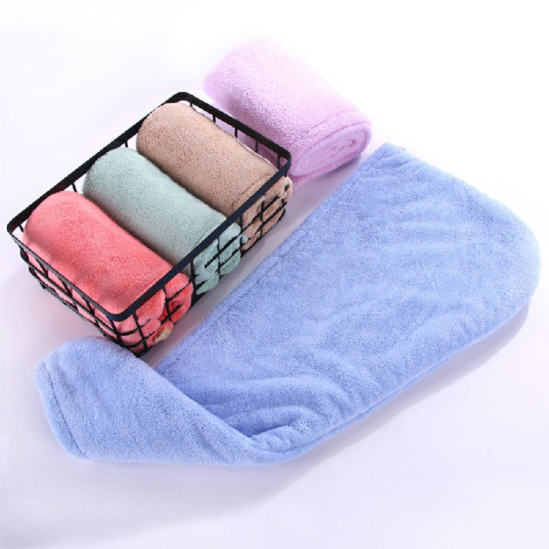 Rapid Drying Towel Dry Hair Cap Coral Fleece Absorbent Shower Cap Quick Drying