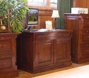Baumhaus La Roque Hidden Home Office featuring a sleek desk design with storage and a discreet folding mechanism.