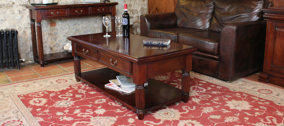 La Roque Coffee Table With Drawers