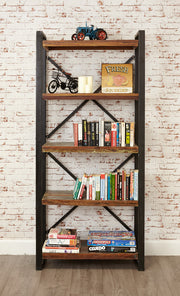Large Urban Chic open bookcase by Baumhaus, featuring multiple shelves and a sleek design in a modern living space.
