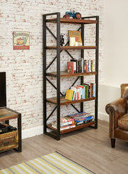 Baumhaus Urban Chic large open bookcase showcasing multiple shelves with a stylish, modern design in a home setting.