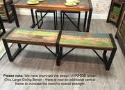 Urban Chic Large Dining Bench - Lavish Kitchen Isle