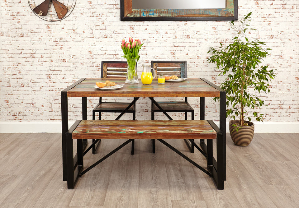 Urban Chic Table with Bench and Chairs