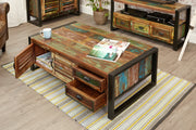 Urban Chic 4 Door 4 Drawers Large Coffee Table - Lavish Kitchen Isle