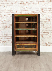 Baumhaus Urban Chic Entertainment Cabinet with open shelves and a sleek design, ideal for modern living rooms.