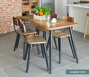 Coastal Chic Large Rectangular Dining Table - Lavish Kitchen Isle