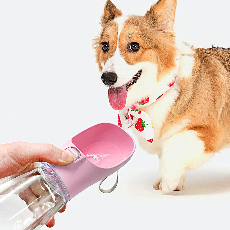 350ml Portable Dog Water Bottle Outdoor Travel Drinking Bowl Dispenser