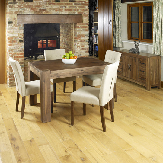 Walnut Dining Table set 120cm (4 Seater)