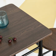 HOMCOM 3-piece dining set featuring a table and two matching chairs in a cozy home pub cafe setting.