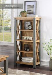Urban Elegance - Reclaimed Small Bookcase - Lavish Kitchen Isle