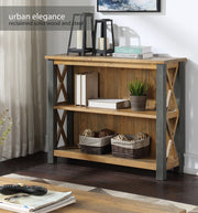 Urban Elegance - Reclaimed Low Bookcase - Lavish Kitchen Isle