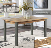 Urban Elegance - Reclaimed Extending Dining Table - Lavish Kitchen Isle