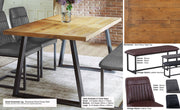 Urban Elegance - Reclaimed Dining Table (Horizontal Leg) - Lavish Kitchen Isle