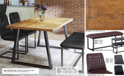 Urban Elegance - Reclaimed Dining Table (Horizontal Leg) - Lavish Kitchen Isle
