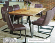Urban Elegance - Reclaimed Dining Table (Horizontal Leg) - Lavish Kitchen Isle