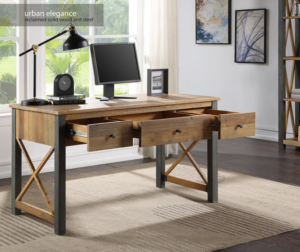 Urban Elegance - Reclaimed Home Office Desk
