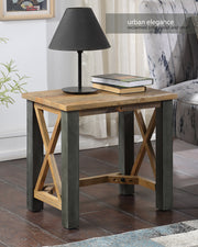 Urban Elegance - Reclaimed Open Front Side / Lamp Table - Lavish Kitchen Isle