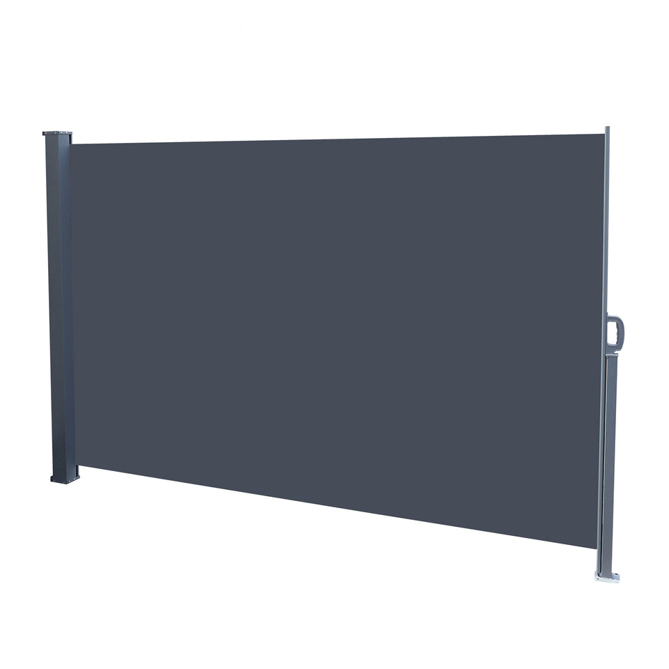 Outdoor Aluminium Handle Pentacle Side Pull Shed Office Partition Cafe Windshield  Dark Grey