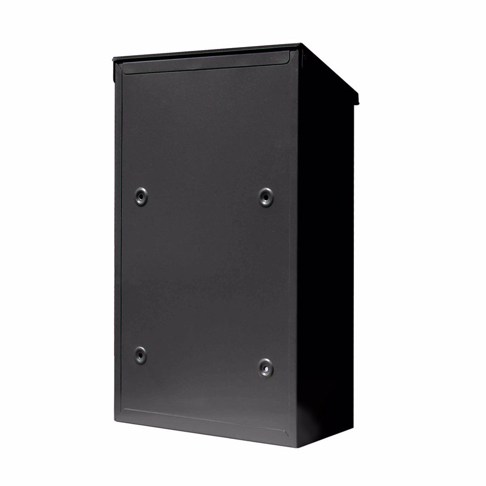 Zinc Mailbox  Wall-Mounted Lockable Post Letter Box with Viewing Windows