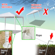 White 3x3m portable waterproof home tent with spiral tubes, ideal for 2-5 days use, by Lavish Kitchen Isle