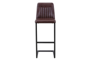 Vintage Brown Leather Bar Stool (Pack of Two) - Lavish Kitchen Isle
