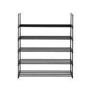 5 Tiers Shoe Rack Shoe Tower Shelf Storage Organizer For Bedroom, Entryway- Black - Lavish Kitchen Isle