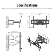 32-70 Inch Double Pendulum Large Base TV Stand Tmds-101 Bearing 50Kg