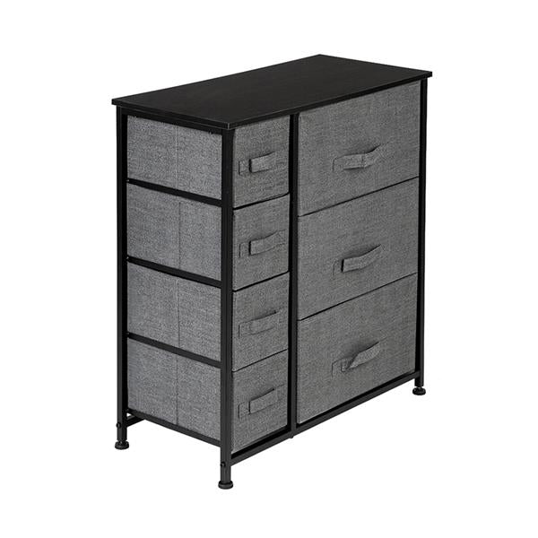 Dresser With 7 Drawers for Bedroom, Hallway, Closet, Office Organization Grey