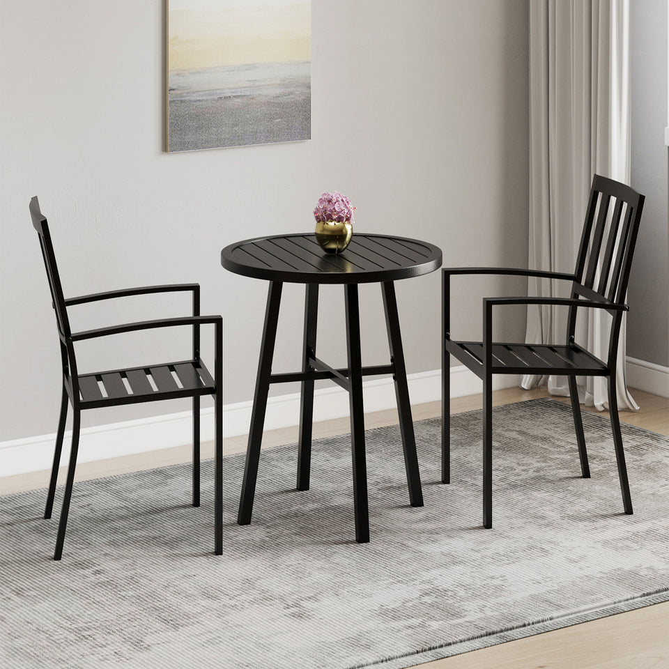 Dining Bistro Furniture Set 2 Seater with Round Table