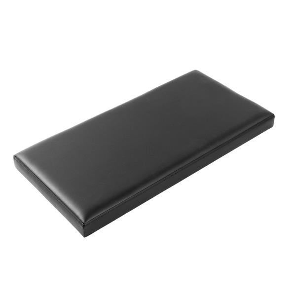PU Leather Smooth Footstool Black 76*38*38cm