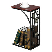 Brown Iron Side Table Coffee Table by Lavish Kitchen Isle with sleek design and sturdy metal frame.