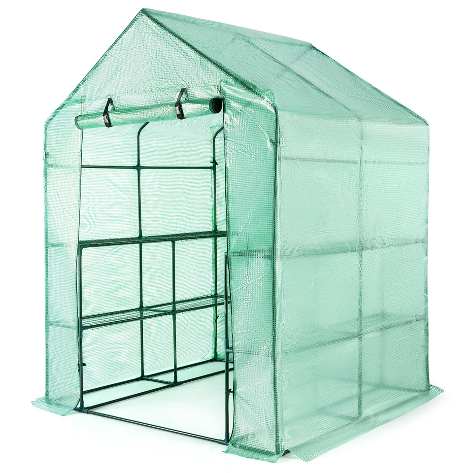 Walk in Garden Greenhouse 3 tier 4 shelves 100% Waterproof for Garden and Outdoor