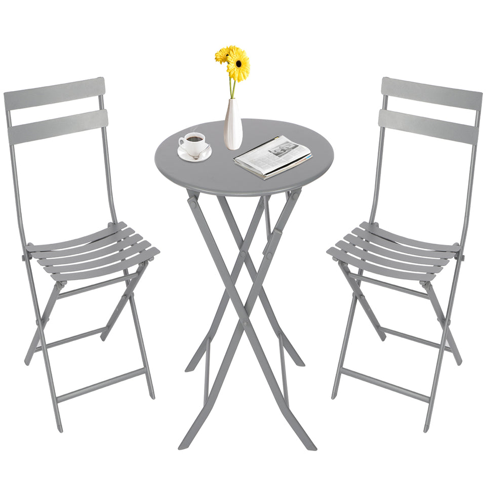 Folding Bistro Dining Table and  two sets of Chairs