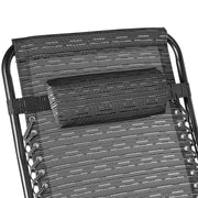 Lavish Kitchen Isle Sun Lounger Recliner Beach Chair Patio Lounger- Grey