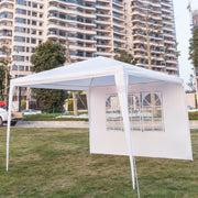 Lavish Kitchen Isle 3x3m portable waterproof home tent with white fabric and spiral tube frame, suitable for 2-5 days use.