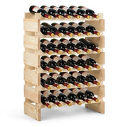 6 tier stackable wine rack by COSTWAY, holding up to 36 bottles, showcasing elegant design and sturdy construction.