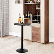 Modern Bar Table with Round Top for Living Room & Restaurant & Bistro - Lavish Kitchen Isle