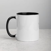 Lavish Kitchen Isle custom love, joy, peace mug with colorful interior, ceramic coffee cup for positive vibes and daily inspiration.