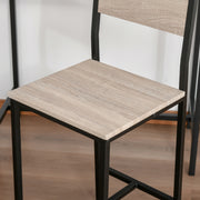 Bar Table and Stool Set| MDF and Metal Frame - Lavish Kitchen Isle