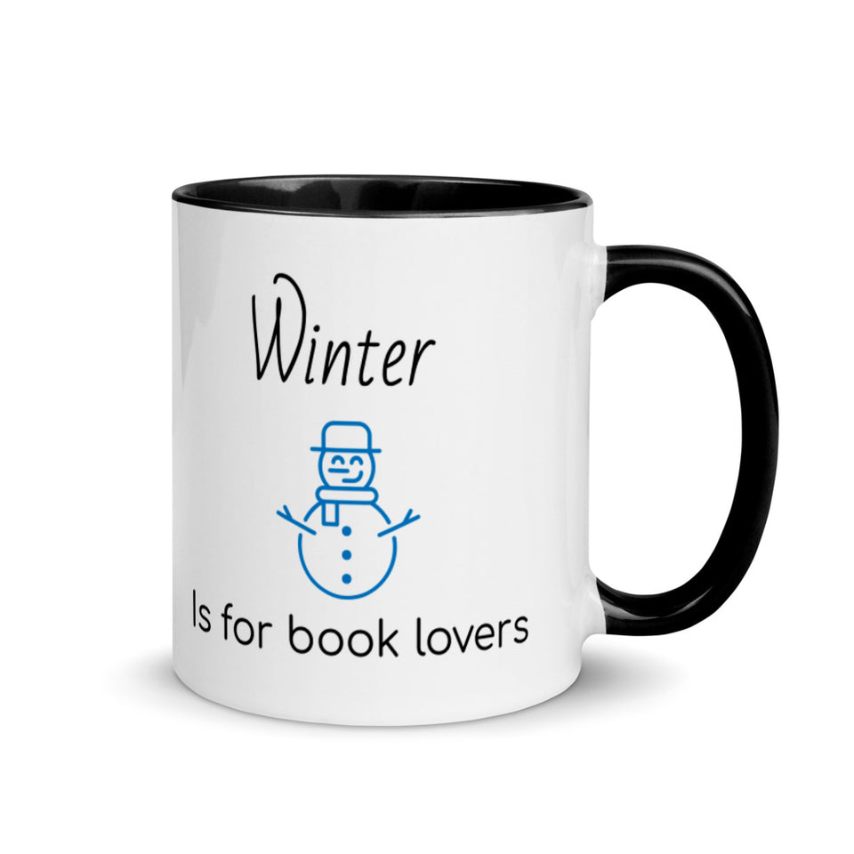Winter is for book lovers mug, Christmas Mugs, Christmas Coffee gift