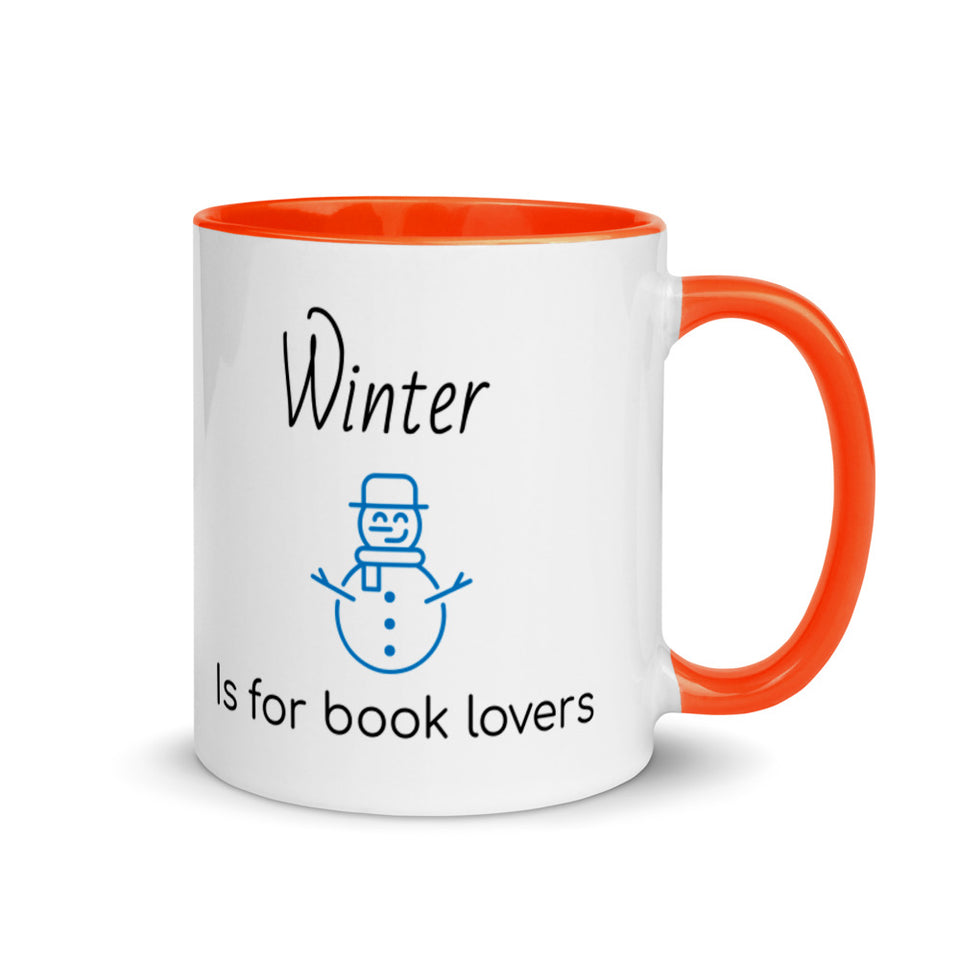 Winter is for book lovers mug, Christmas Mugs, Christmas Coffee gift