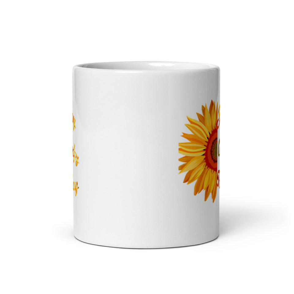 Stay Comfy White Glossy Mug